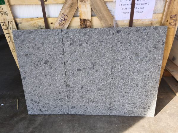 STEEL GREY 60x30x2cm FLAMED